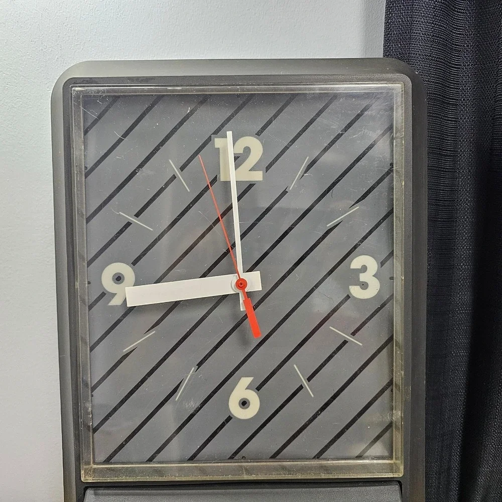 Vintage Enjoy Coca Cola Hanging Wall Clock Sign Advertisement 1987 Needs Bulb
